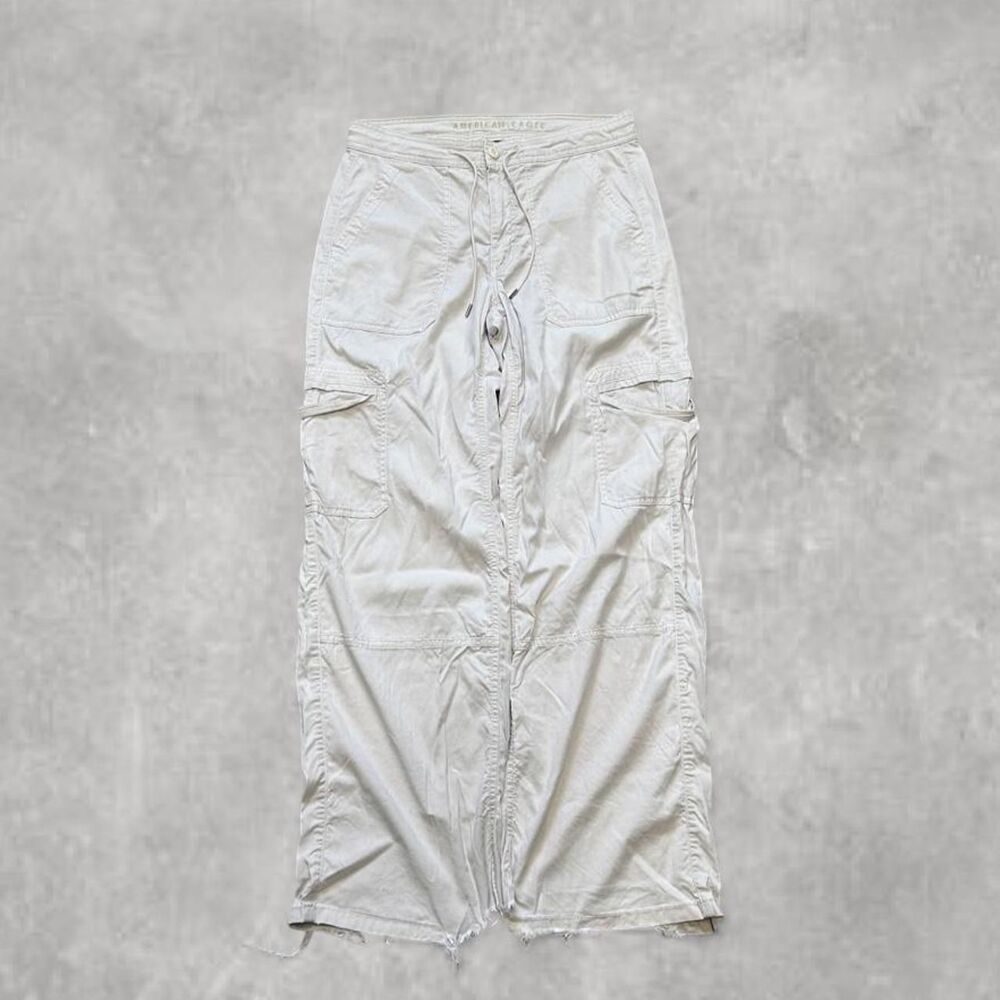 American-eagle Men's Cream and White Trousers